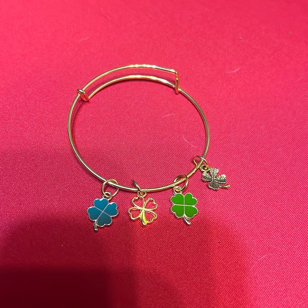 Beautiful Expandable St. Pattys  Charm Bracelet